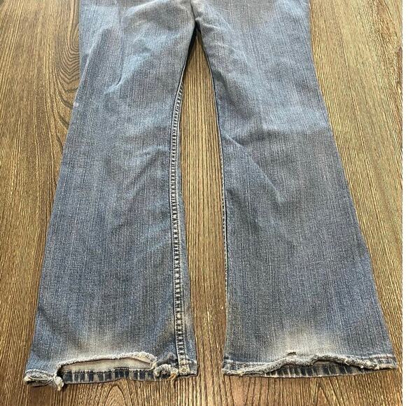 Levi's Womens 521 Too Super Low Boot Cut Jeans Denim Medium Wash Blue Size 9 - Picture 10 of 11